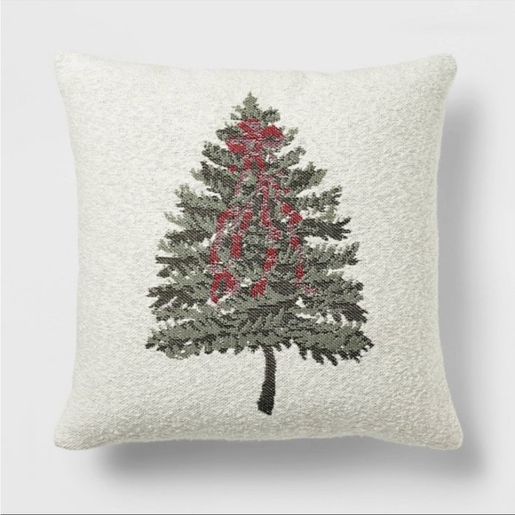 Studio McGee Threshold Woven Tree Square Throw Pillow *NEW* - Picture 1 of 6